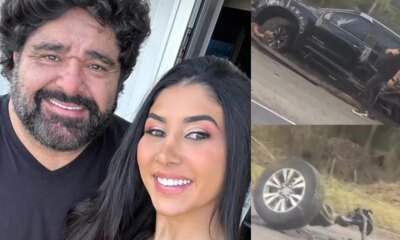 Acidente envolvendo Fabiano tem tres vitimas e esposa do cantor