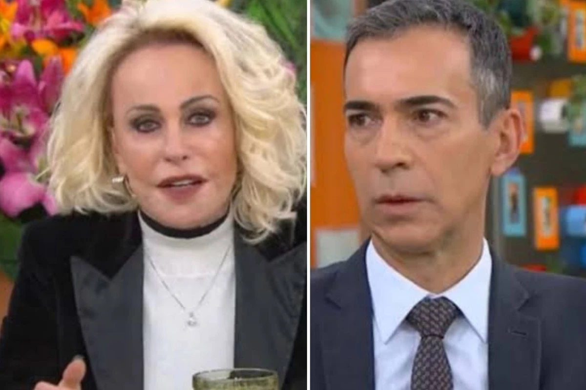 Ana Maria Braga rebate Cesar Tralli ao vivo e o