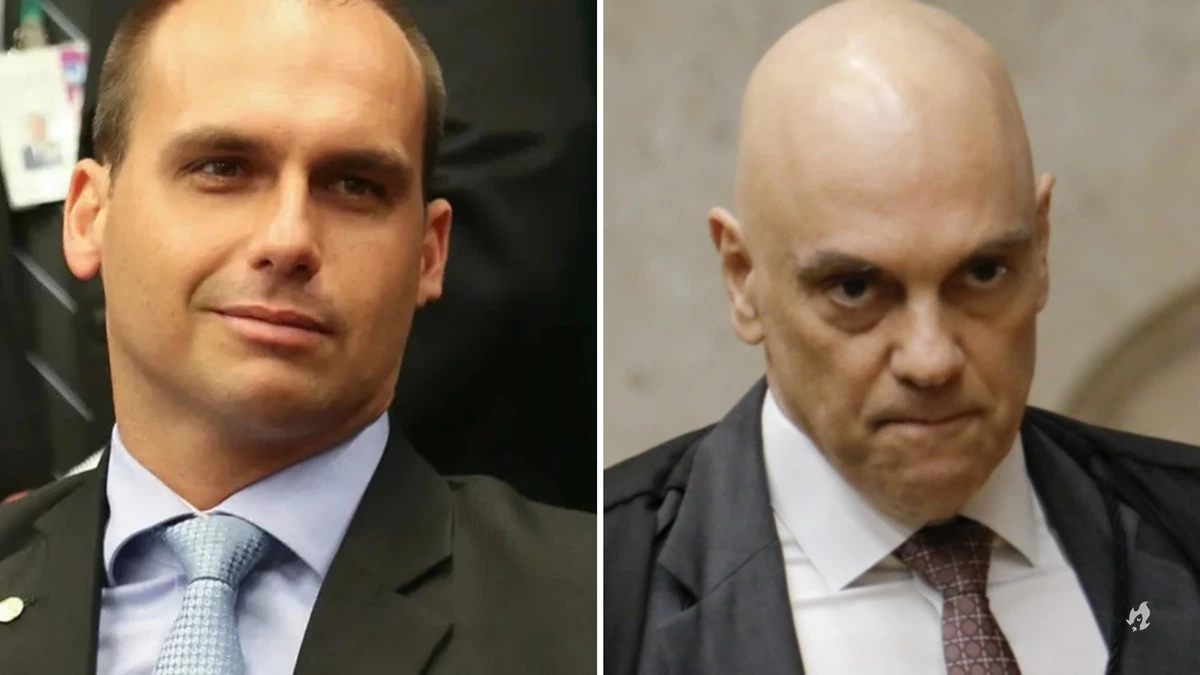 Apos atacar Alexandre de Moraes Eduardo Bolsonaro prova do