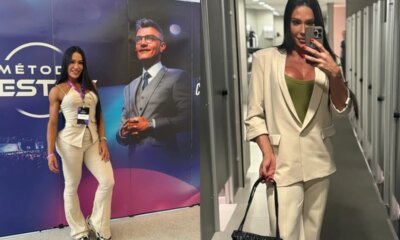 Apos o BBB 25 Gracyanne Barbosa e batizada e expoe