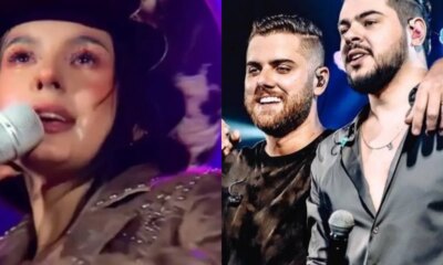 Apos ocorrido no palco foi a vez de Ze Neto