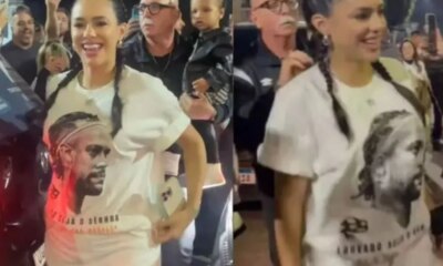 Bruna Biancardi recebe criticas por comparecer a jogo de Neymar