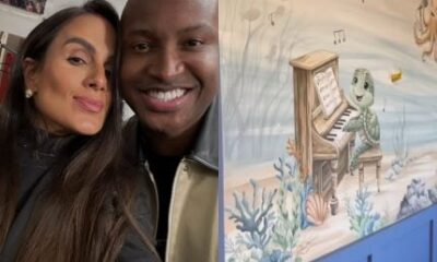 Carol Peixinho mostra referencias musicais no quarto do filho de