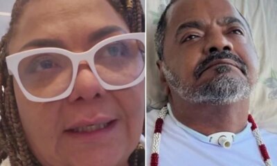 Coube a esposa de Arlindo Cruz trazer noticia sobre o