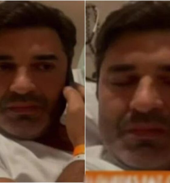 Edu Guedes se manifesta direto do hospital apos cirurgia de