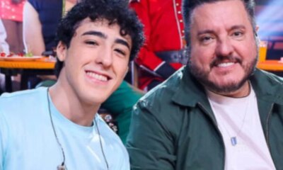 Enzo Rabelo estreia com emocao no show do pai Bruno