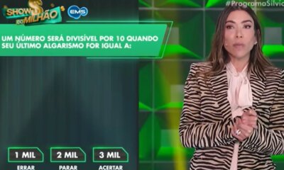 Esta foi a pergunta que quase derrubou participante no Show