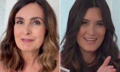 Filha de Fatima Bernardes comemora apos a apresentadora anunciar que