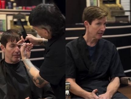 James Blunt corta o cabelo no centro de SP e faz rolê a pé pela cidade 31 James Blunt corta o cabelo no centro de SP e