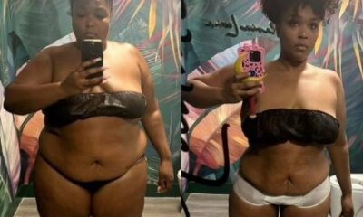 Lizzo exibe antes e depois da perda de peso e