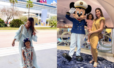 Lore Improta curte navio da Disney com a filha Liz