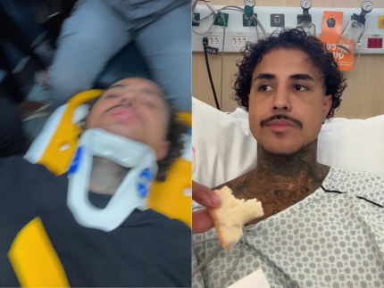 MC Livinho perfura pulmao e fere dedo em acidente de
