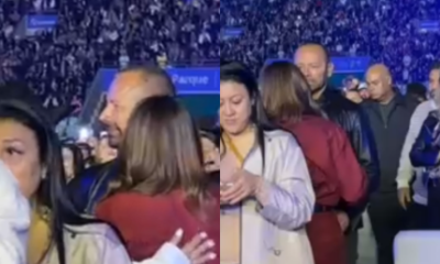 Neymar Pai e namorada sao vistos curtindo show em Sao