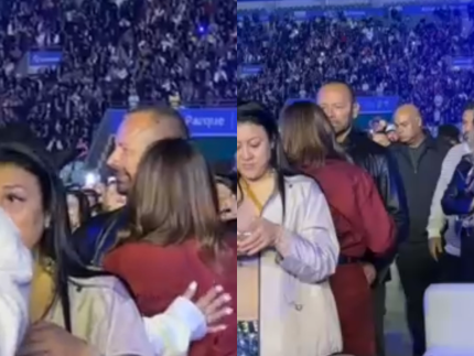 Neymar Pai e namorada sao vistos curtindo show em Sao