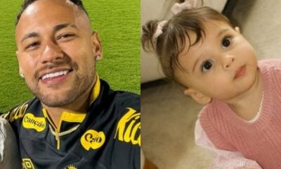Neymar se derrete por Helena filha com Amanda Kimberlly apos