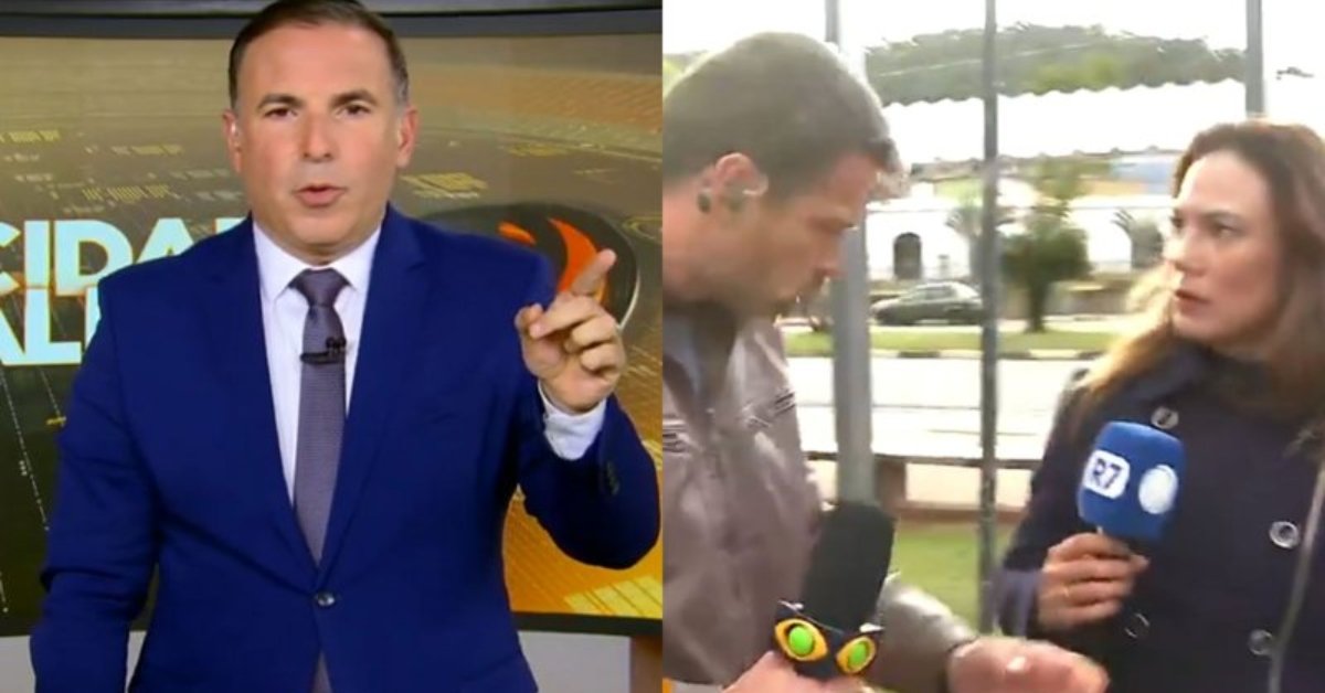 Reinaldo Gottino se revolta com cena de jornalista da Record