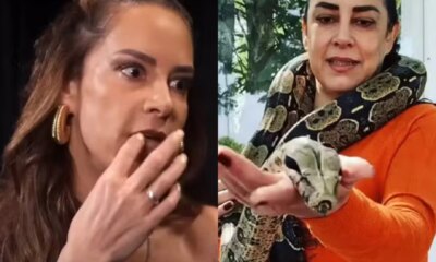 Silvia Abravanel expoe paixao por cobras e fala se ja