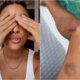 Sheron Menezzes se manifesta apos ocorrido e exibe os hematomas
