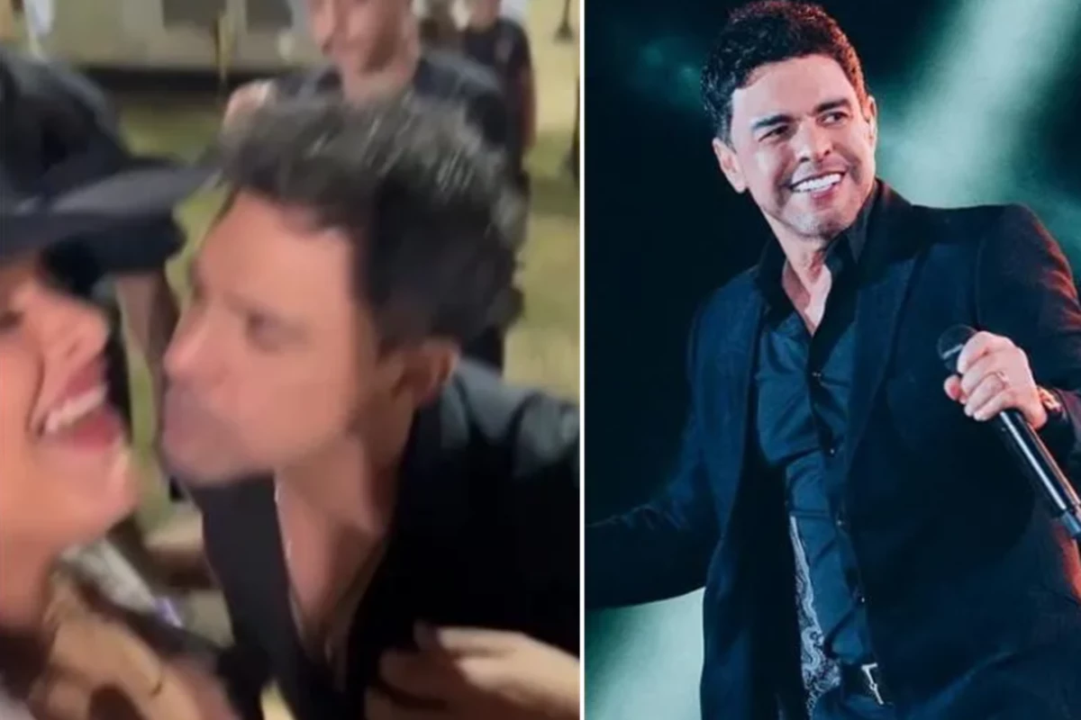 Video Zeze Di Camargo surge tentando dar beijo em fa