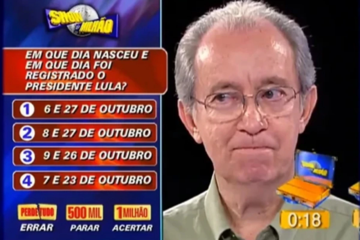 Você acertaria? Único vencedor do Show do Milhão faturou prêmio máximo ao responder essa pergunta 31 Voce acertaria Unico vencedor do Show do Milhao faturou premio