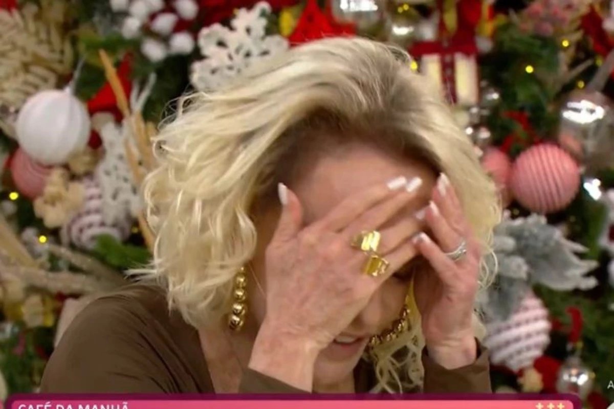 Ana Maria Braga reage ao ser pega desprevenida ao vivo