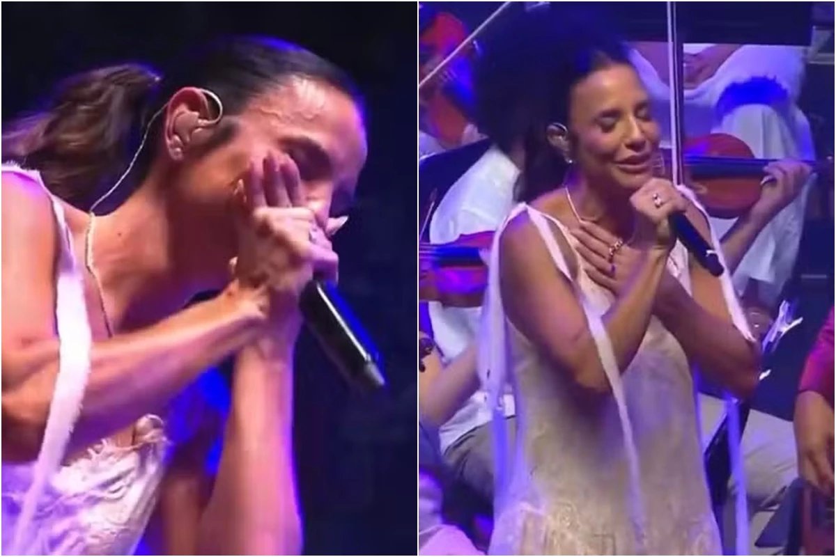 Apos fim do casamento Ivete Sangalo chora em show ao