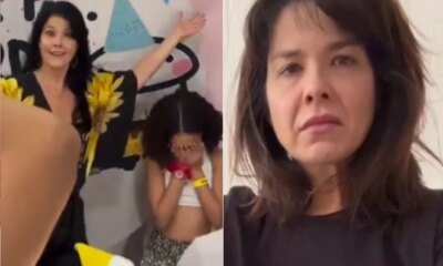 Apos gritar e assustar as filhas com descontrole Samara Felippo