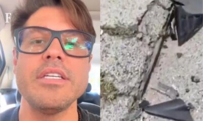 Apos se envolver em acidente Dado Dolabella deixa o local