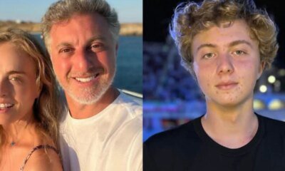 Benicio Huck aparece ao lado de jovem apos cerimonia de