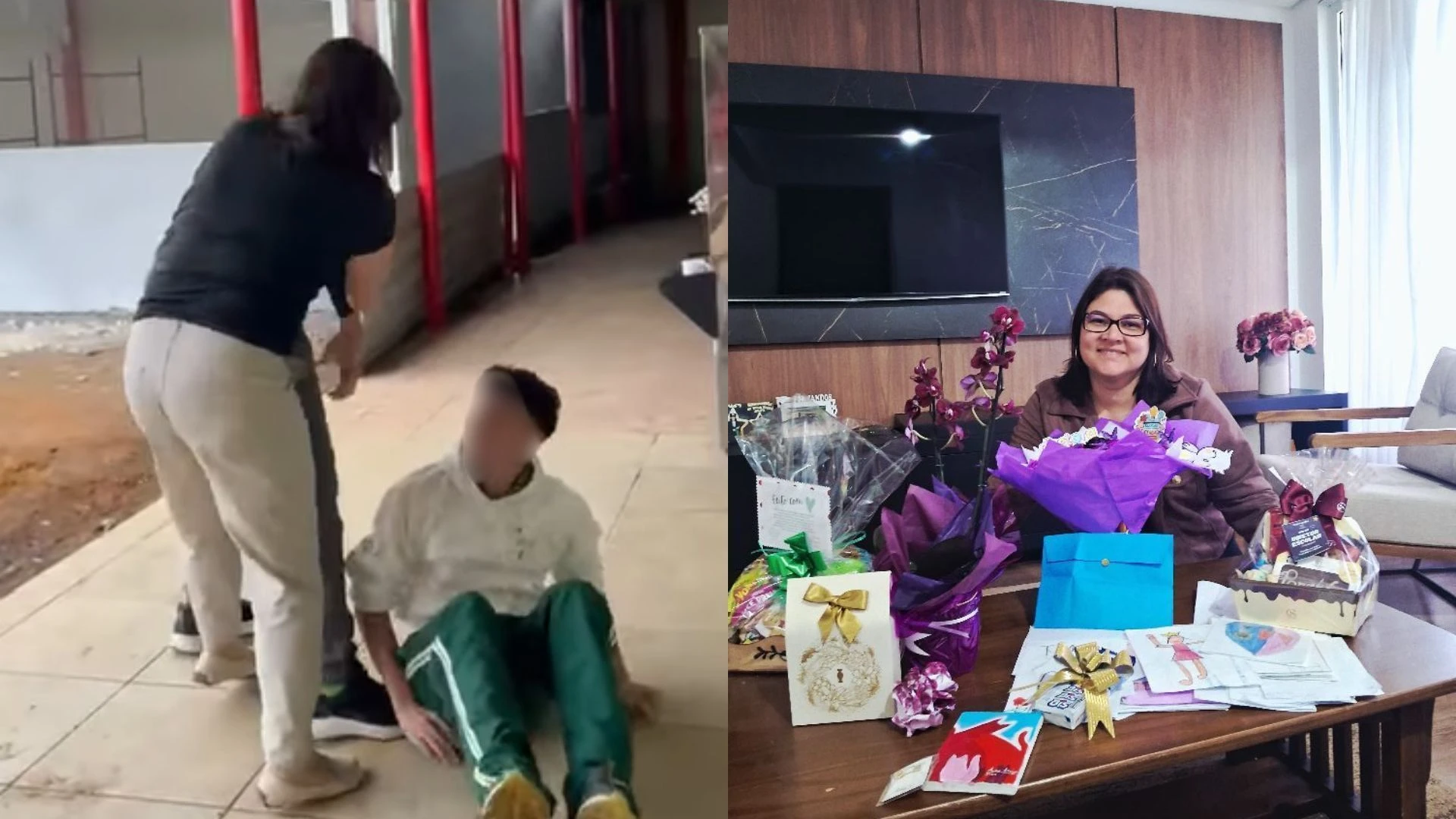 Briga fake termina em homenagem para diretora em escola.webp