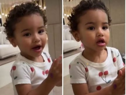 Bruna Biancardi encanta a web ao mostrar Mavie torcendo por