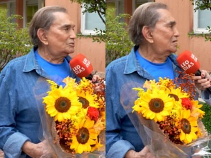 Dede Santana celebra homenagem na calcada da fama da Globo