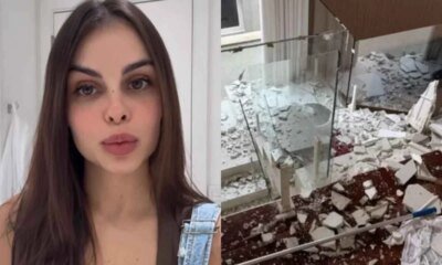 Desabamento atinge casa da mae da filha de Neymar apos