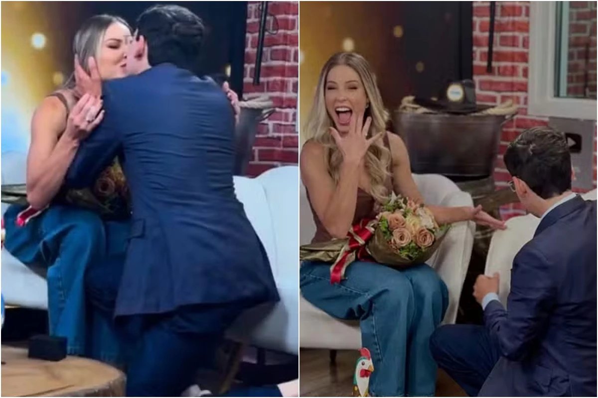 Dudu Camargo oferece alianca para Saory ‘ja colocar no dedo