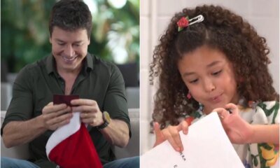 Esta foi a reacao de Elis Cabral ao ganhar cartinha