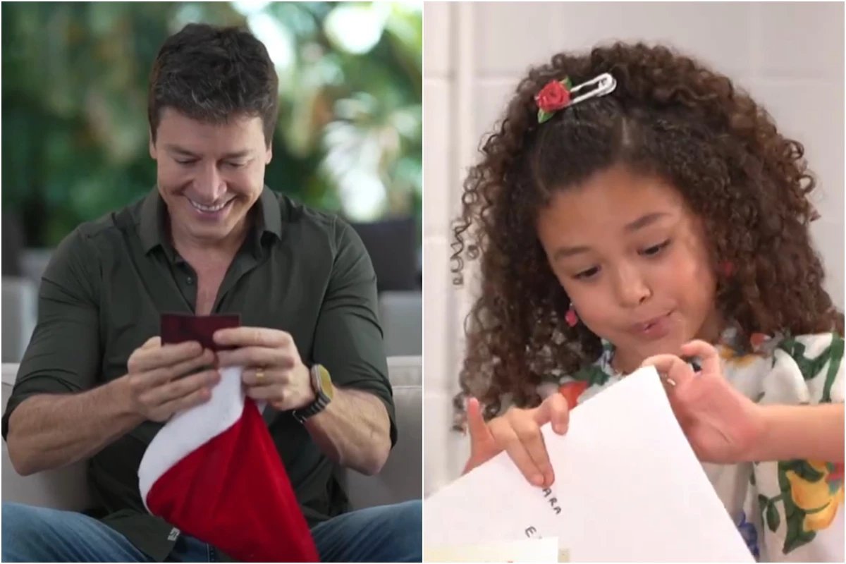 Esta foi a reacao de Elis Cabral ao ganhar cartinha