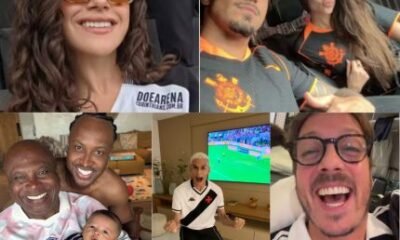 Famosos celebram a chegada de Vasco e Corinthians a final