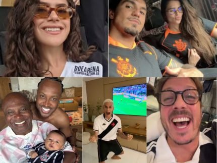 Famosos celebram a chegada de Vasco e Corinthians a final