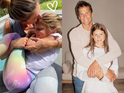 Gisele Bundchen e Tom Brady se declaram para a filha