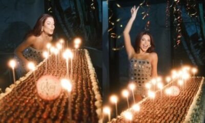 Gkay comemora aniversario com bolo gigante em homenagem a Academicos