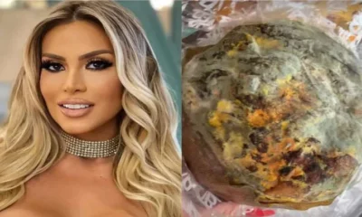 Gravida Juju Ferrari expoe panetone mofado comprado em mercado.webp