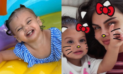 Helena filha de Neymar com Amanda Kimberlly curte dia de