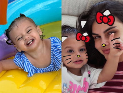 Helena filha de Neymar com Amanda Kimberlly curte dia de