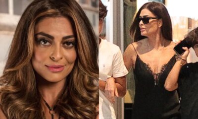 Juliana Paes faz rara aparicao ao lado dos filhos e