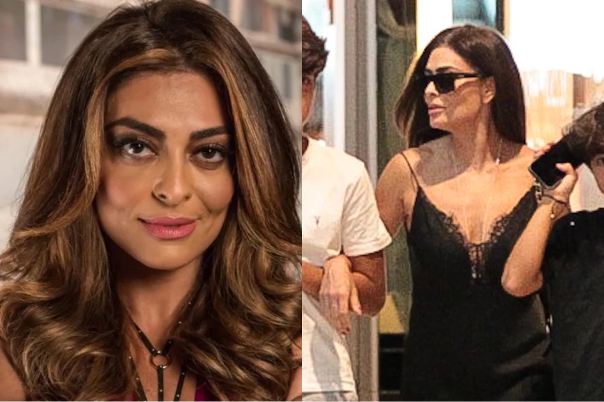 Juliana Paes faz rara aparicao ao lado dos filhos e