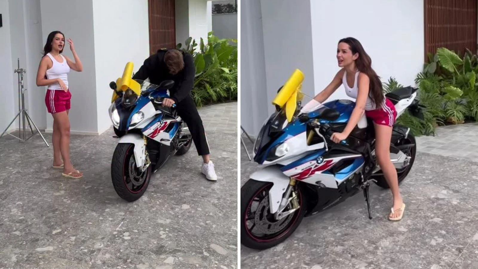 Juliette e surpreendida pelo noivo com moto de R.webp