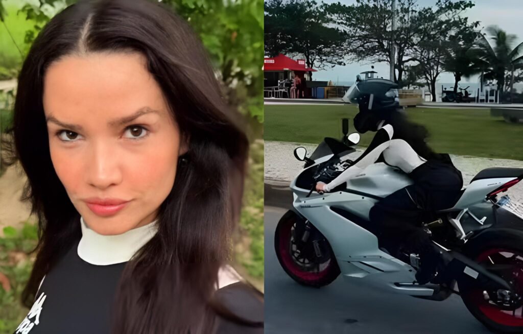 Juliette sofre acidente em moto recem ganhada do noivo veja video