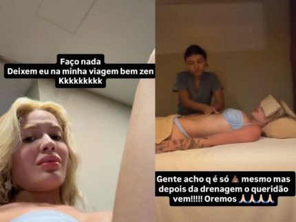 Karoline Lima nega gravidez de Leo Pereira e reage apos