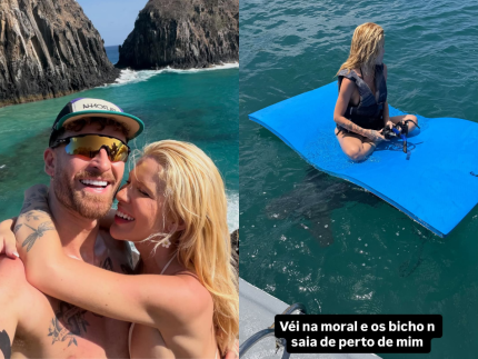 Karoline e Leo Pereira curtem Fernando de Noronha e influenciadora