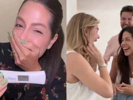 Lais Caldas compartilha reacao de amigos ao revelar a gravidez